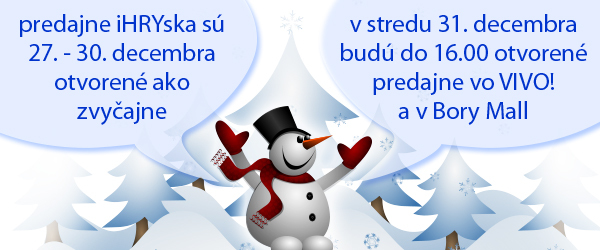 iHRYsko do Vianoc