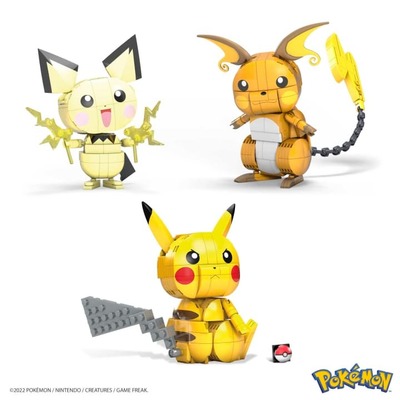 Mega Construx Pokémon: TRIO (Pichu, Pikachu, Raichu)