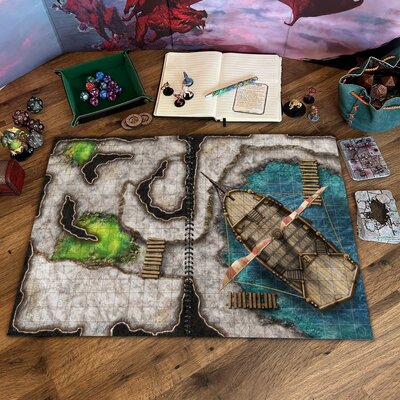 Giant Book of Battle Mats - Dragon Lairs & Dungeons