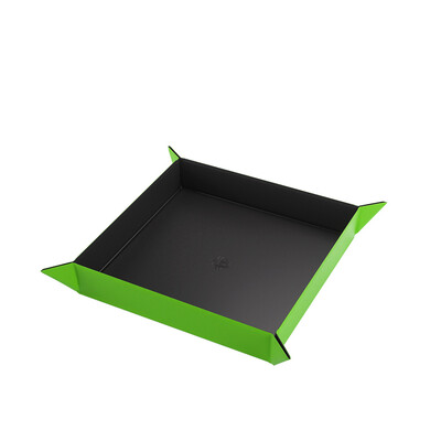 Dice Tray Gamegenic Magnetic Square BLACK/GREEN