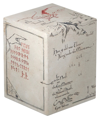Krabička na karty Ultimate Guard Boulder 100+ The Hobbit - Thrór's Map (Glow in the Dark)