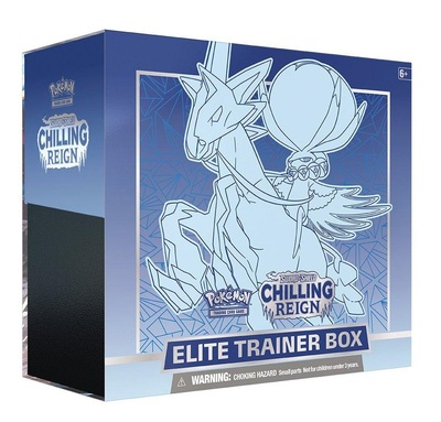 Pokémon: Chilling Reign Sword and Shield 6 Elite Trainer Box Blue