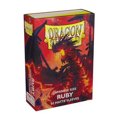 Obaly Dragon Shield Japanese sleeves - Matte Ruby (60ks)