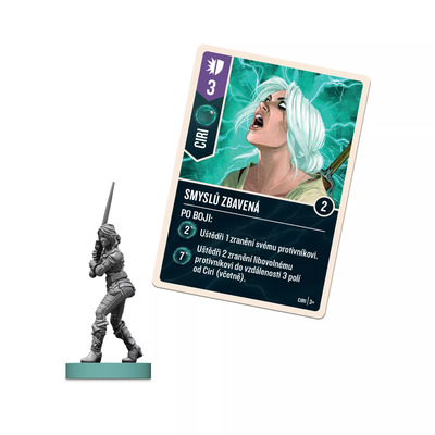 Sada Unmatched: Zaklínač Pád říší, Stříbro a ocel + figúrka