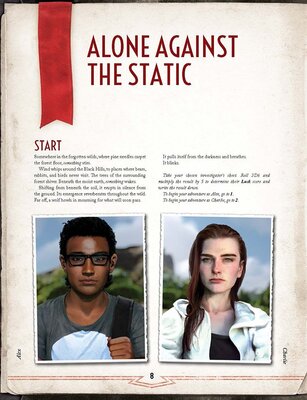 Call of Cthulhu RPG - Alone Against the Static Solitaire 1990s Adventure Beyond Signal Range