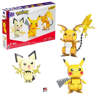 Mega Construx Pokémon: TRIO (Pichu, Pikachu, Raichu)