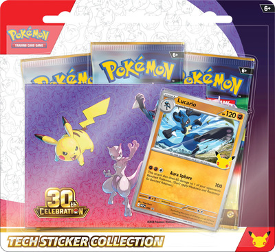 Pokémon: 30th Celebration Tech Sticker - Lucario
