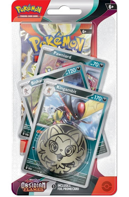 Pokémon: Kingambit Premium Checklane Blister - Obsidian Flames