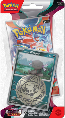 Pokémon: Paldean Wooper Checklane Blister - Obsidian Flames