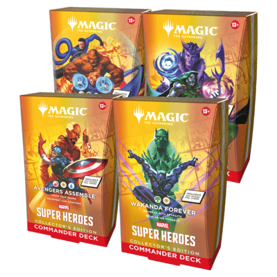 Marvel Super Heroes Collectors Commander Deck Display - Magic: the Gathering