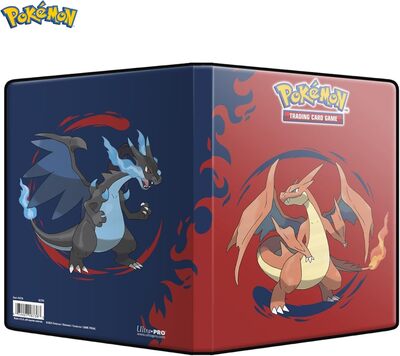 Ultra Pro: Album Pokémon 4-pocket Mega Charizard X and Mega Charizard Y