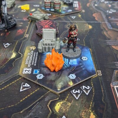 Nemesis & Nemesis Lockdown: Fire tokens 3dPrint (12 ks)