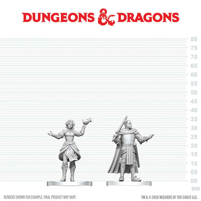 D&D Nolzur's Marvelous Miniatures - Knight & Mage Apprentice