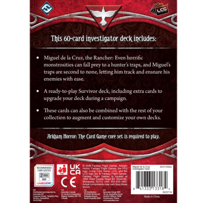 Arkham Horror LCG: Miguel de la Cruz Investigator Deck