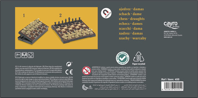 Šachy & Dáma magnetické (veľké)