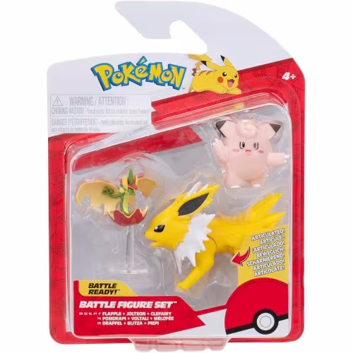 figúrka Pokémon Battle Figure FLAPPLE, JOLTEON, CLEFAIRY