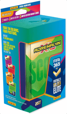 Panini FIFA 365 26/27 Adrenalyn pocket plechová krabička hranatá