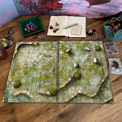Giant Book of Battle Mats - Dragon Lairs & Dungeons