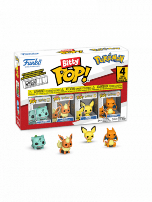 Funko Bitty POP! Pokémon (Bulbasaur, Flareon, Pichu, Charizard) - 2 cm
