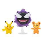 Figúrka Pokémon Battle Figure 3-pack (Teddiursa, Pikachu, Gastly)