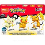 Mega Construx Pokémon: TRIO (Pichu, Pikachu, Raichu)