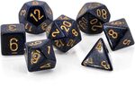 Kocky RPG Chessex GOLDEN COBALT (7ks)