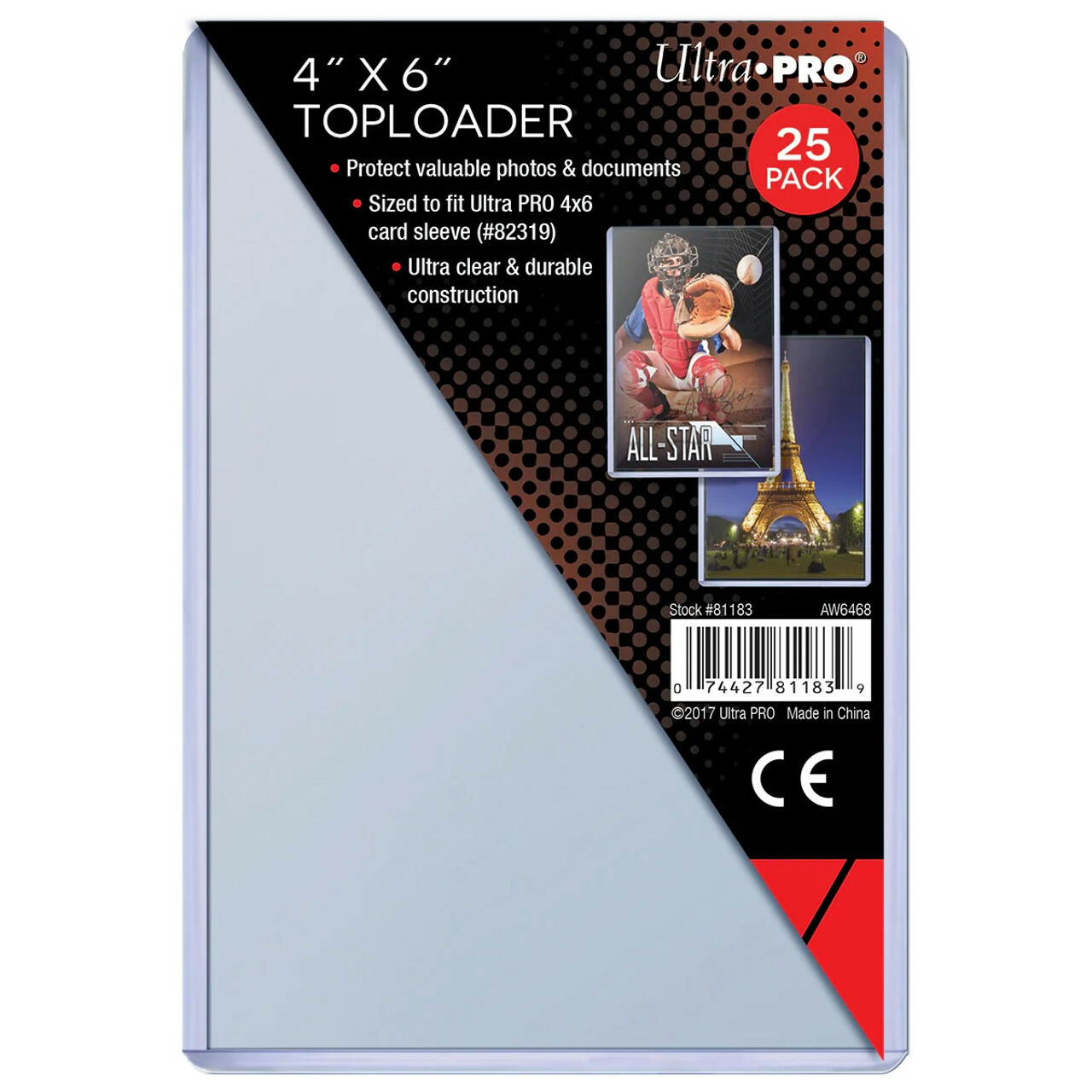 Ultra PRO Toploader Ultra PRO 4" X 6" (25ks)