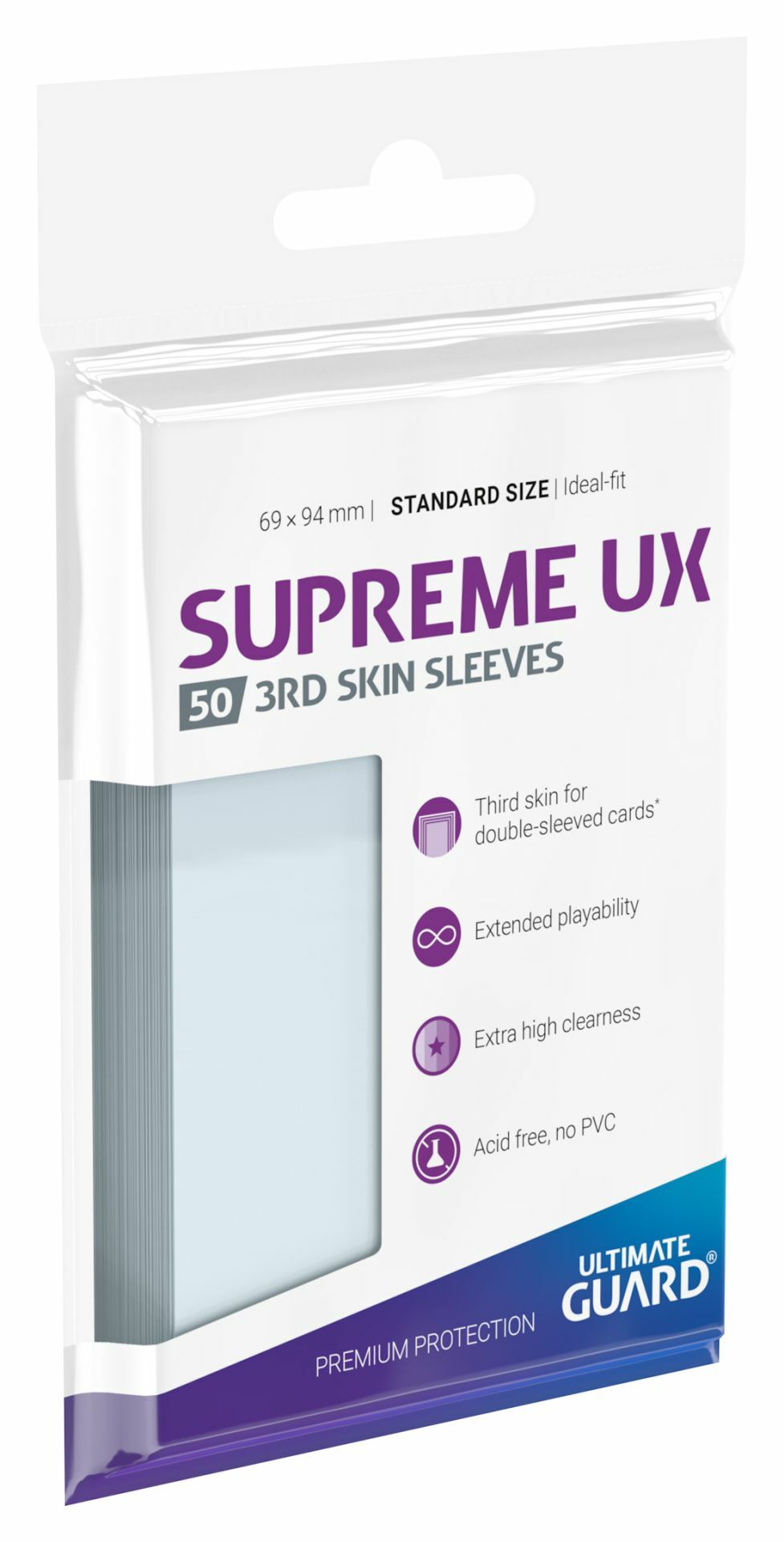 Ultimate Guard Obaly Ultimate Guard: Supreme UX 3rd Skin Standard Size Transparent (50ks)