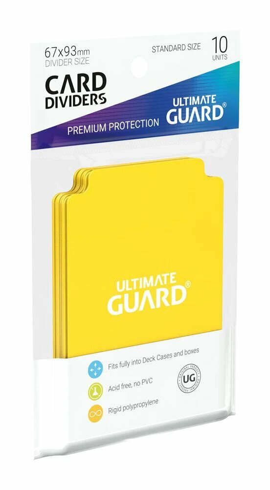 Ultimate Guard Ultimate Guard Card Dividers Standard Size Yellow (10ks)