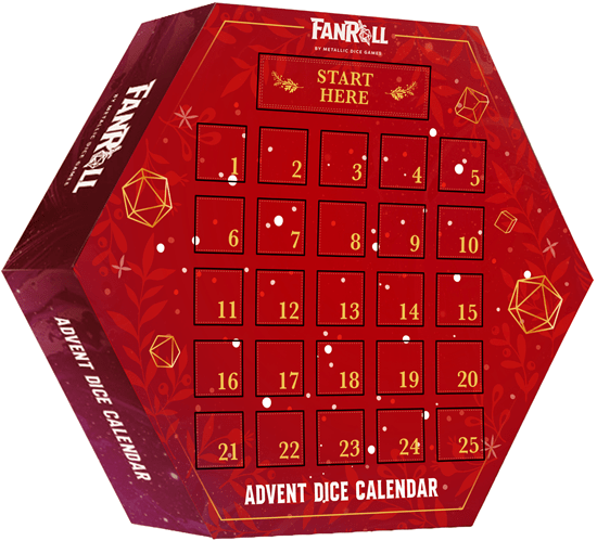 Metallic Dice Game Adventný kalendár Dice Fanroll 2024