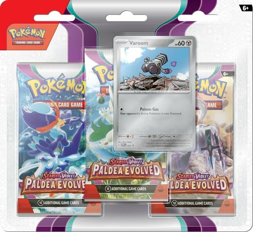 The Pokémon Company Pokémon: Varoom 3-pack blister Paldea Evolved