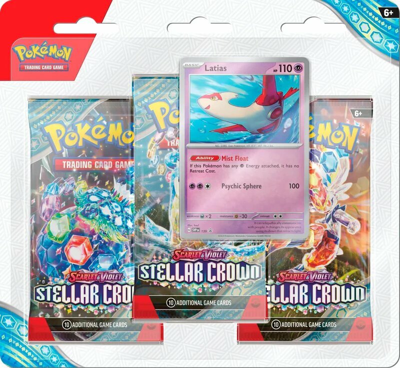 The Pokémon Company Pokémon: Latias 3-Pack Blister Stellar Crown