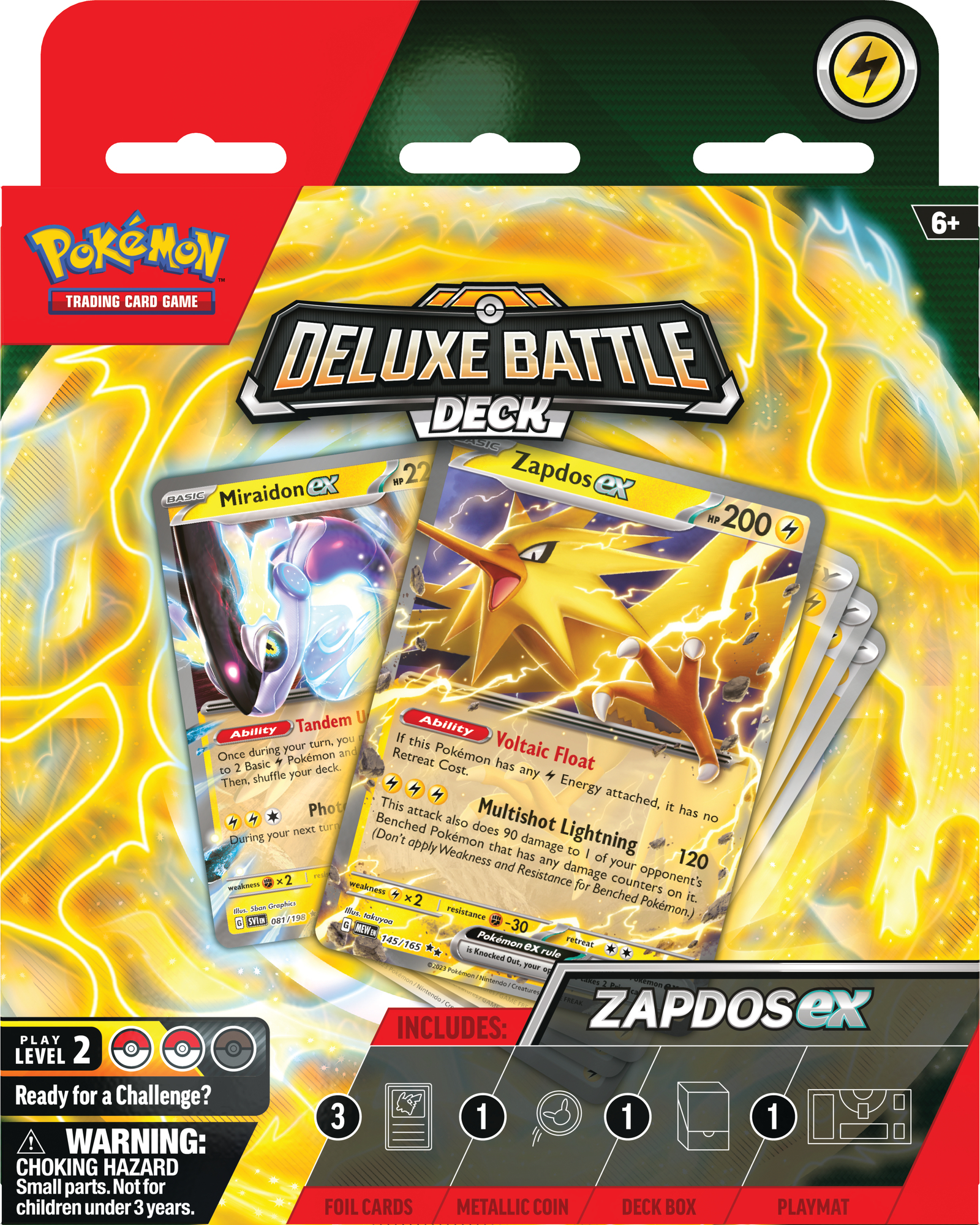 The Pokémon Company Pokémon Zapdos ex - ex Deluxe Battle Deck