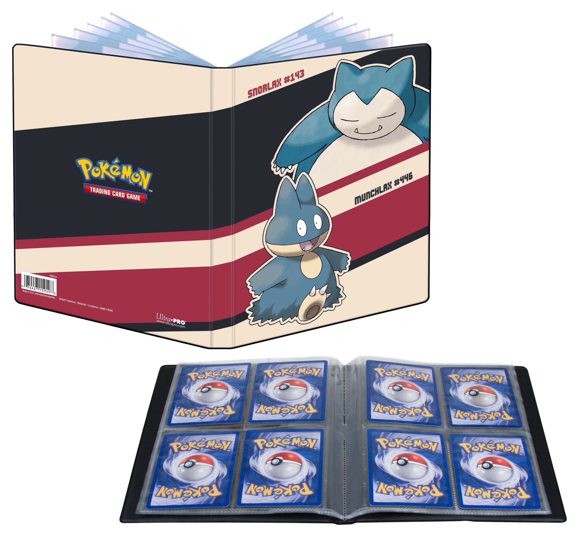 The Pokémon Company UltraPRO: album Pokémon Snorlax & Munchlax 4-pocket