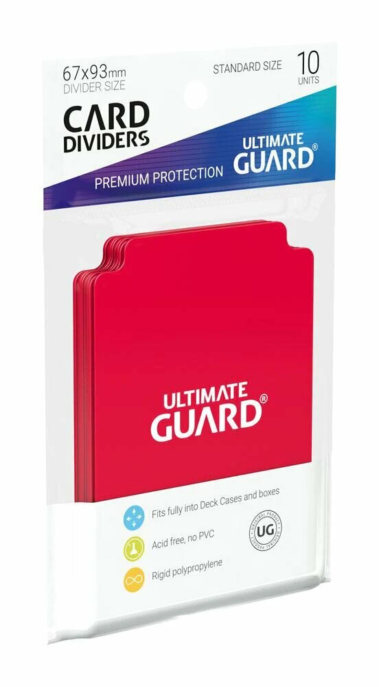 Ultimate Guard Ultimate Guard Card Dividers Standard Size Red (10ks)