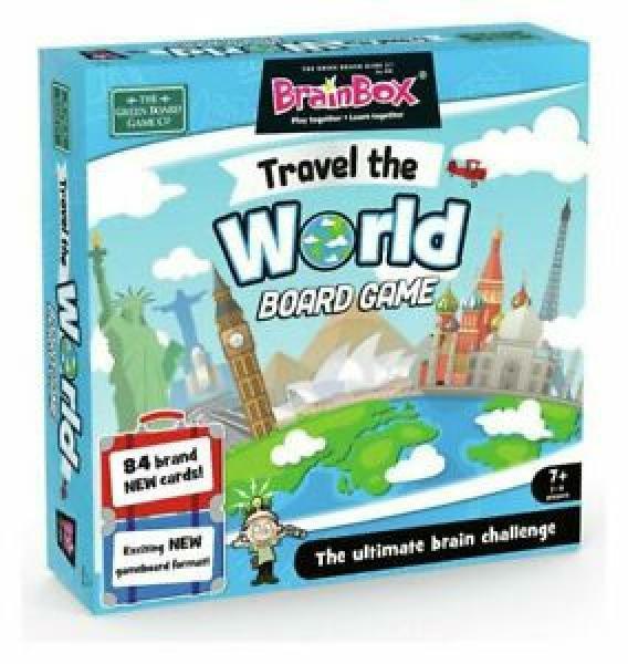 Green Board Games Brainbox Travel The World Board Game