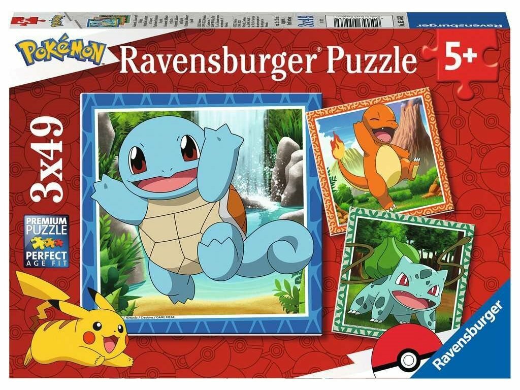 Ravensburger Puzzle Pokemon 3x49 ks