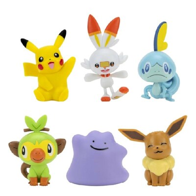Figúrka Pokémon Battle Figure - 6 pack
