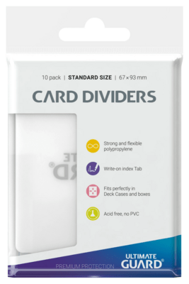 Ultimate Guard Card Dividers Standard Size Transparent (10ks)