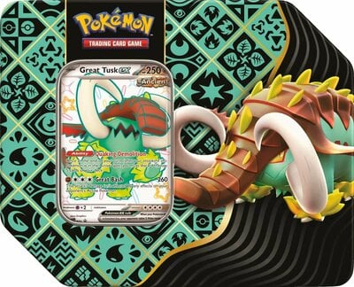 Pokémon: Great Tusk Paldean Fates Premium Art Tin