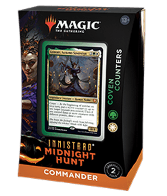 Innistrad: Midnight Hunt Commander Deck - Coven Counters (Green-White) - Magic: The Gathering