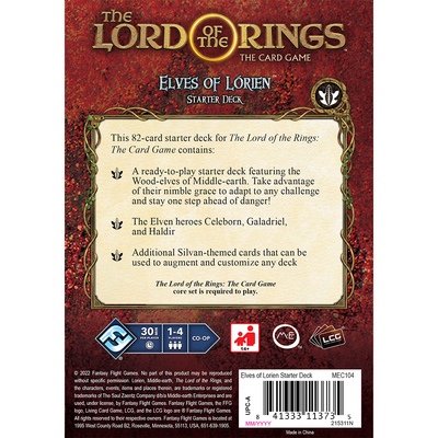 Elves of Lórien Starter Deck (The Lord of the Rings: The Card Game)