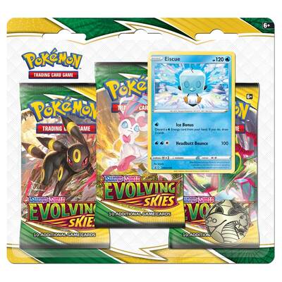Pokémon: Eiscue 3-pack blister Evolving Skies Sword and Shield 7
