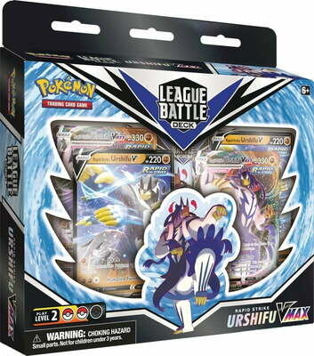 Pokémon: Rapid Strike Urshifu V-MAX (League Battle deck, modrý)