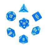 Kocky RPG set Transparent Deep Blue (7ks)