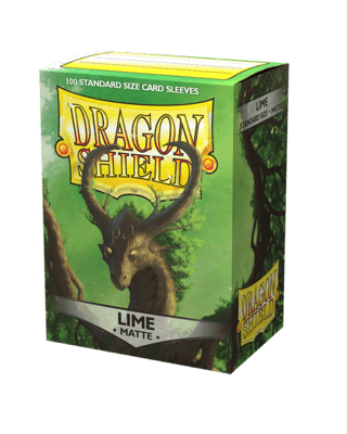 Obaly Dragon Shield Standard size - Matte Lime (100 Sleeves)