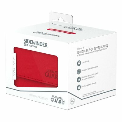 Krabička na karty Ultimate Guard SideWinder 100+ XenoSkin Synergy RED/WHITE