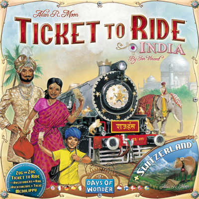 Ticket to Ride Map Collection: India & Switzerland 