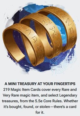 D&D RPG 5.5E Trove 5 Magic Item Cards: Rare and Very Rare