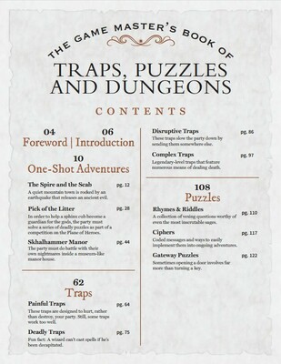 The Game Master's Book of Traps Puzzles & Dungeons